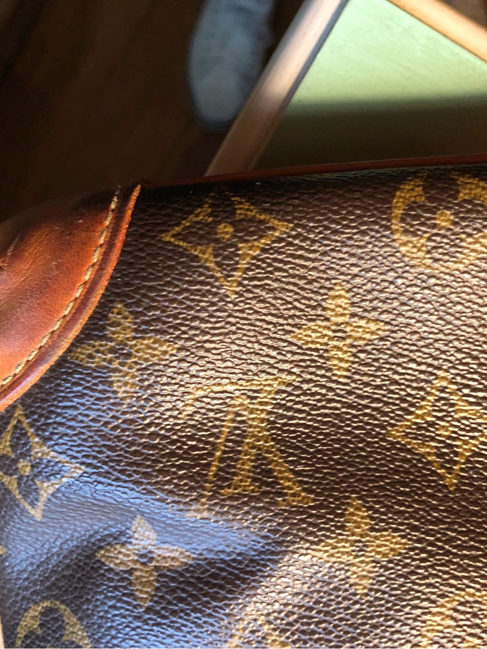 Louis Vuitton Red Suede Interior Shoulder Bag with Vachetta Trim - Picture 8 of 14